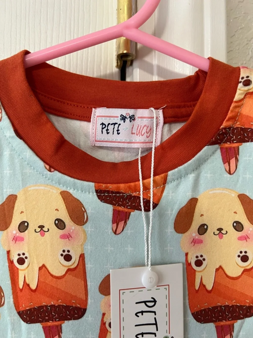 Pete + Lucy Ice Cream Dog Romper 3-6M NWT